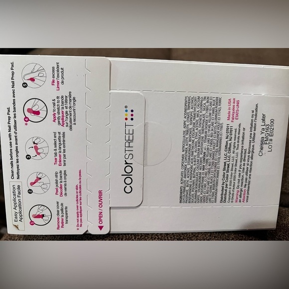 New Color Street nail polish strips. New in package. Chelsea You Later - Picture 2 of 3